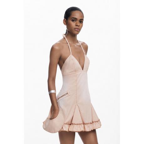 Desigual Vestito Mini Halter Neck  