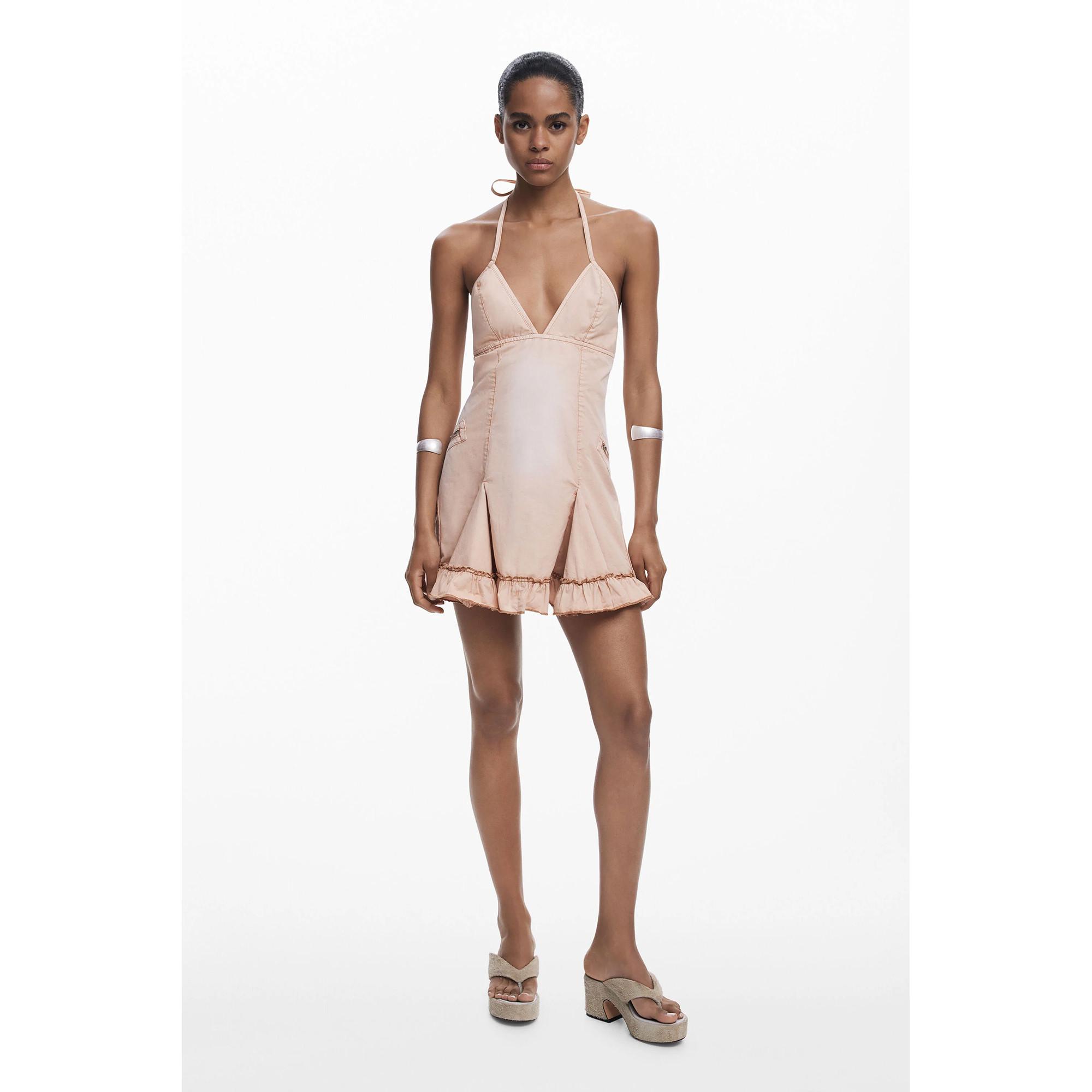 Desigual Vestito Mini Halter Neck  