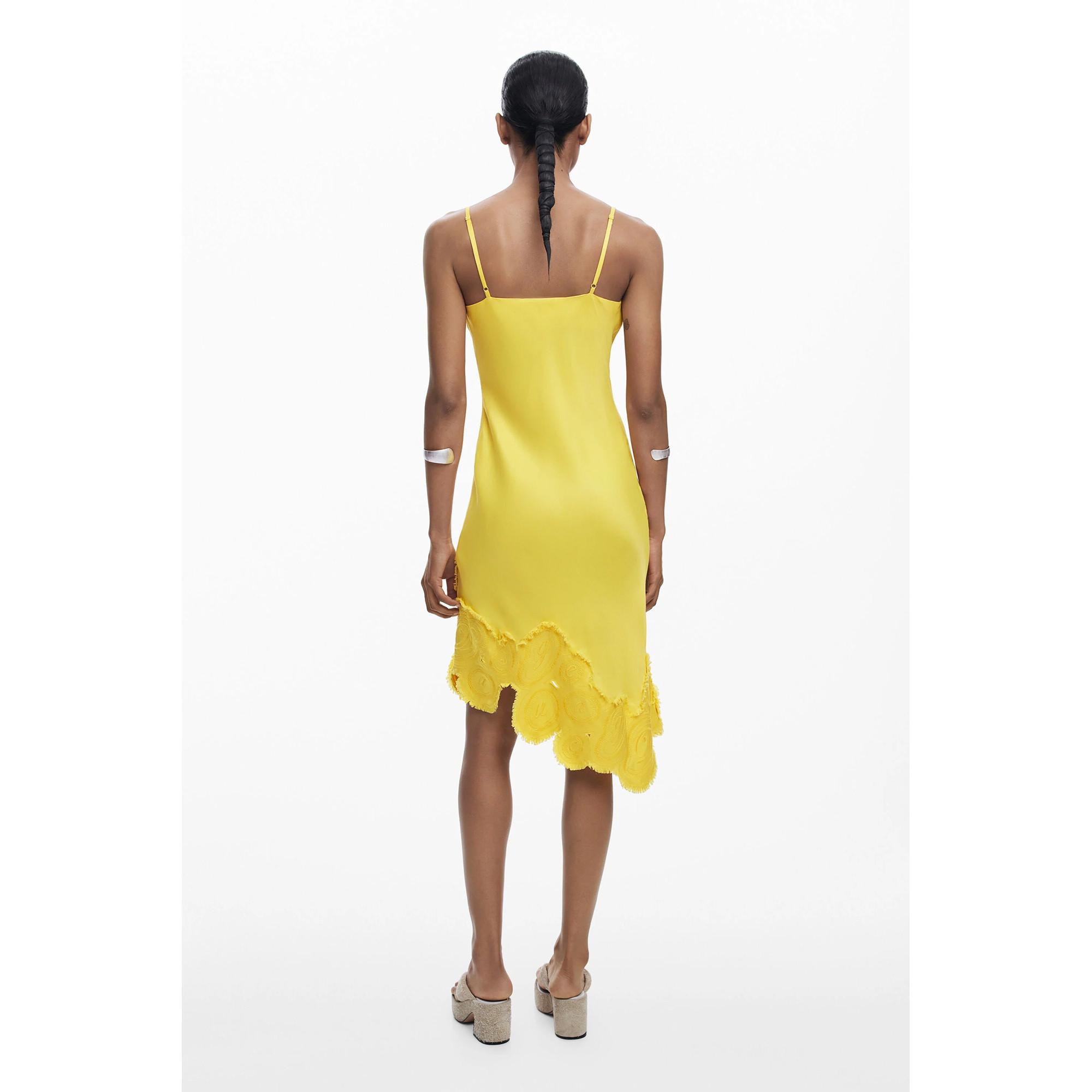 Desigual Ärmelloses Kleid mit Wasserfall-Ausschnitt  