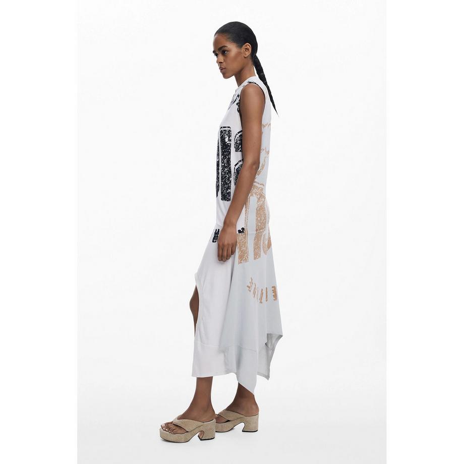 Desigual Asymmetrisches Cut-Out Midikleid  