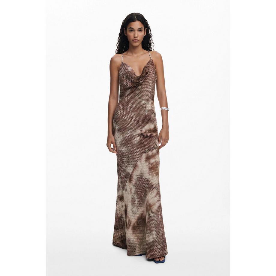 Desigual Maxikleid mit abstraktem Farbverlaufsmuster  