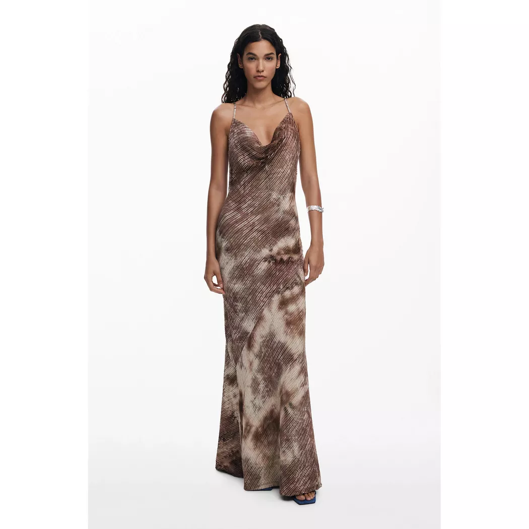 Desigual - Kleid, für Damen, Dunkelbraun, Größe L