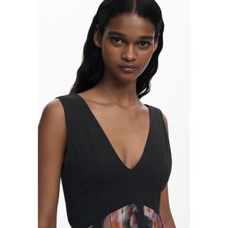 Desigual Abito Mini Floreale Senza Maniche  