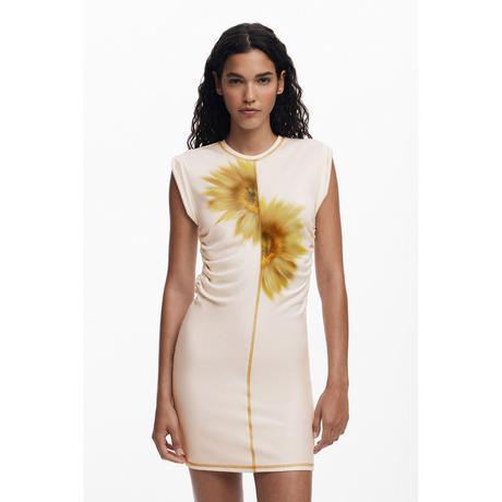 Desigual Vestito Corto Stampa Girasole  