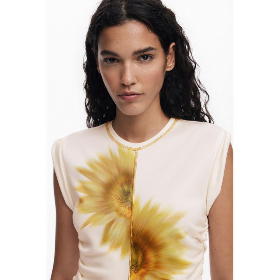 Desigual Mini Abito Stampa Girasole  
