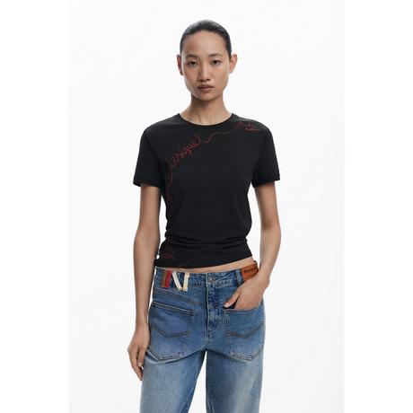 Desigual T-Shirt mit gesticktem Logo  