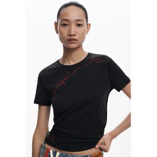 Desigual T-Shirt mit gesticktem Logo  