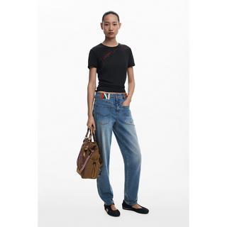 Desigual T-Shirt mit gesticktem Logo  