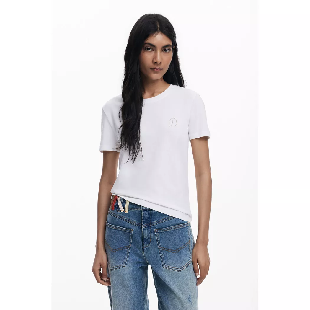 Desigual T-shirt logo Visage WHITE S female 3