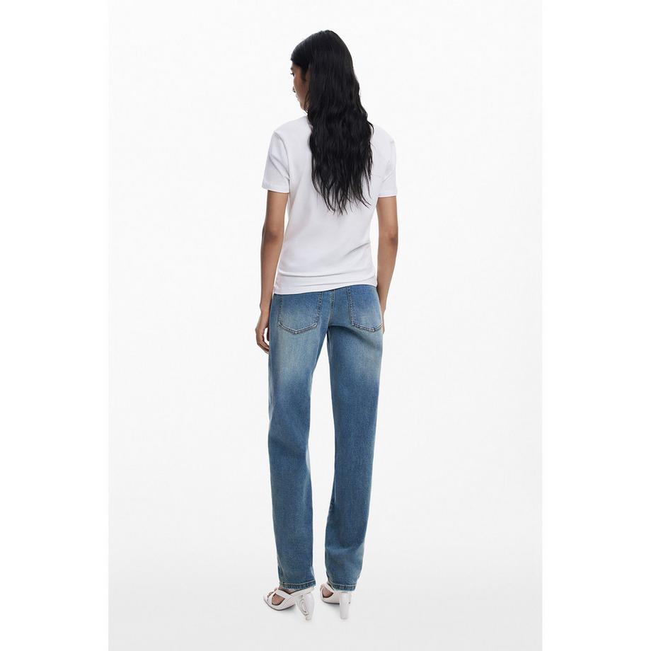 Desigual T-shirt Coupe Droite  