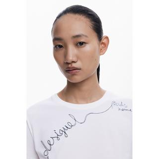 Desigual T-Shirt mit gesticktem Logo  