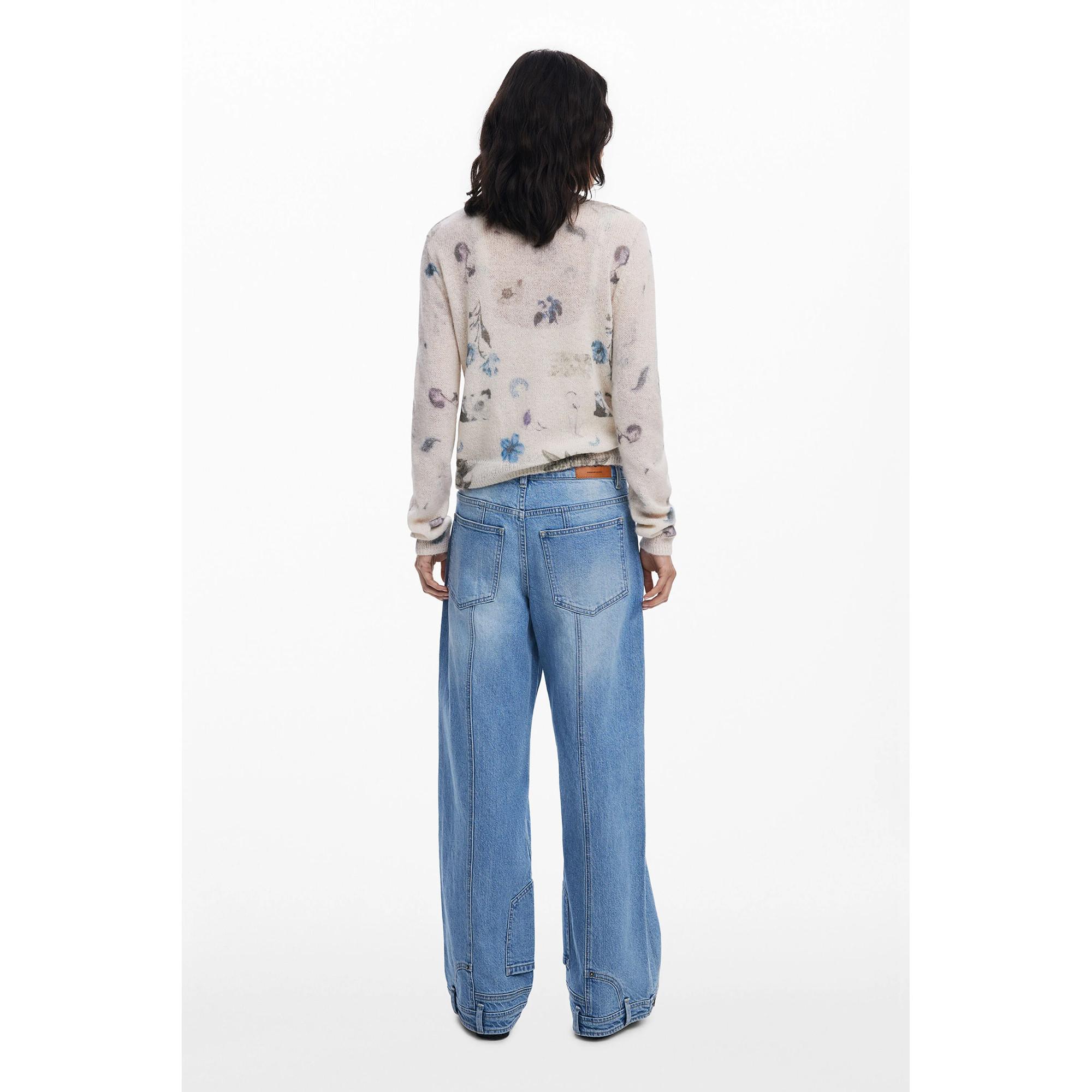 Desigual Jeans Gamba Dritta  