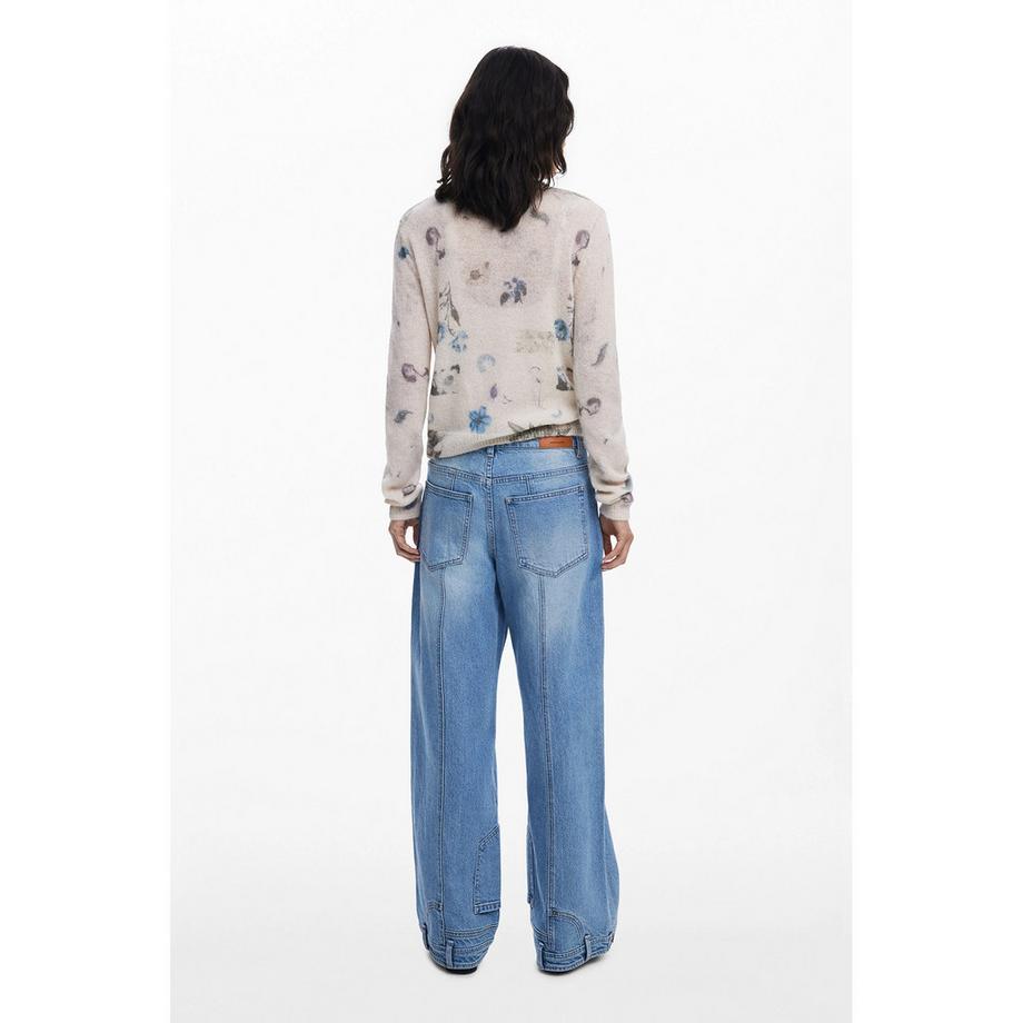 Desigual Jean Coupe Droite  