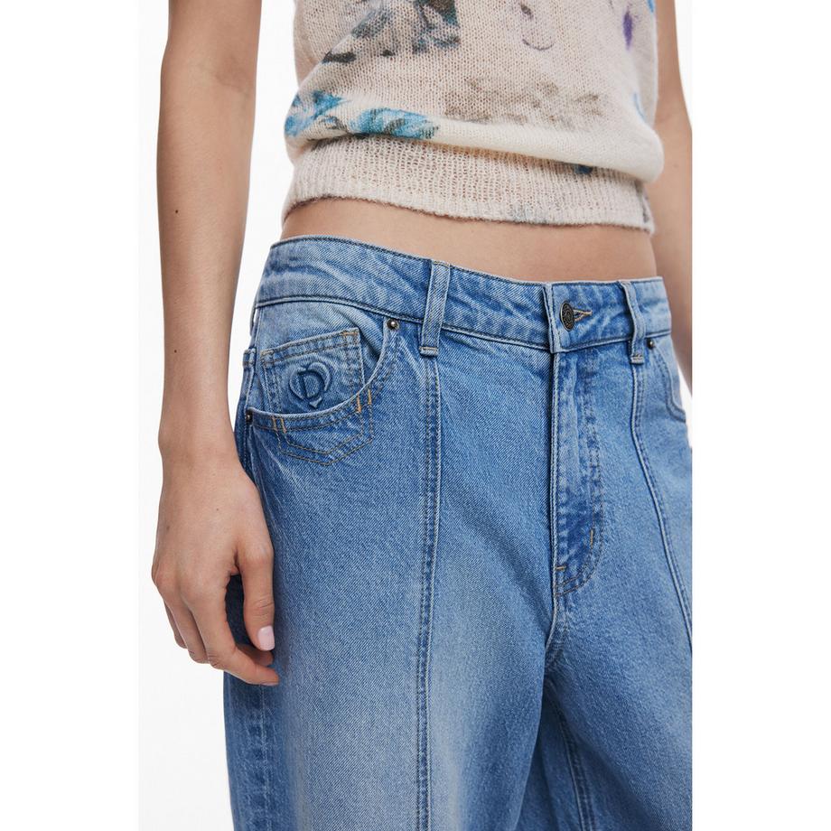 Desigual Jean Coupe Droite  