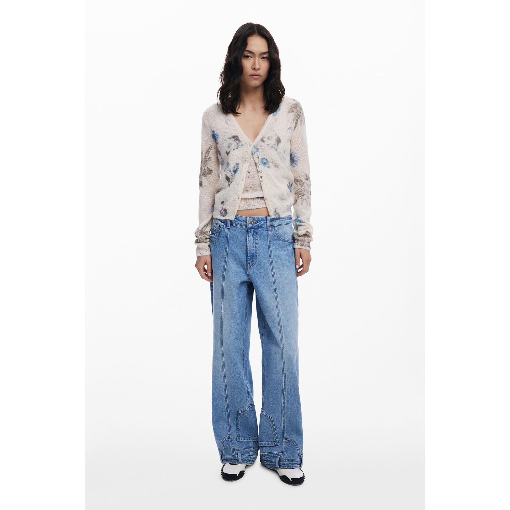 Desigual Jeans Gamba Dritta  