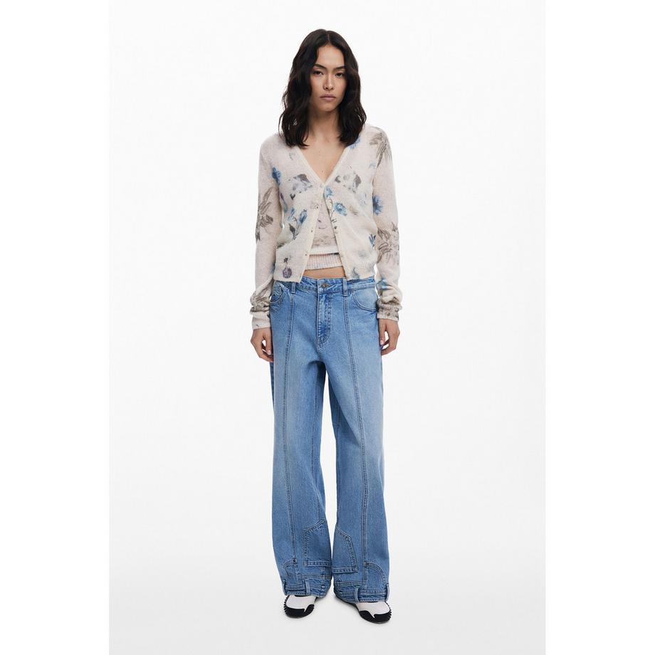 Desigual Jean Coupe Droite  
