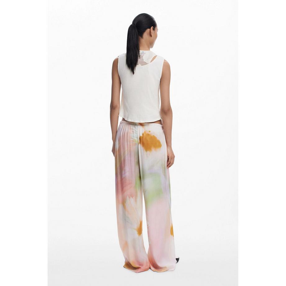 Desigual Weite Hose Blumenmuster  