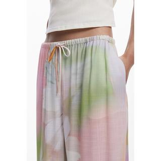 Desigual Palazzo Weite Beinhose mit Blumenmuster  