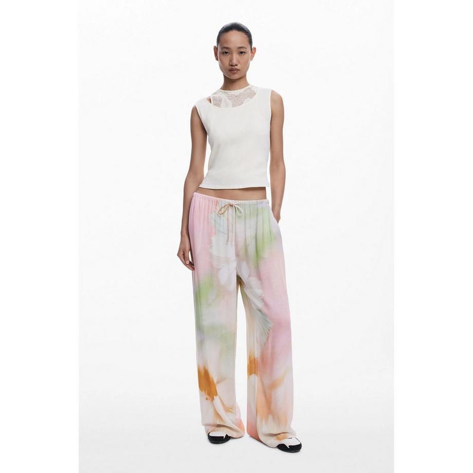 Desigual Weite Hose Blumenmuster  