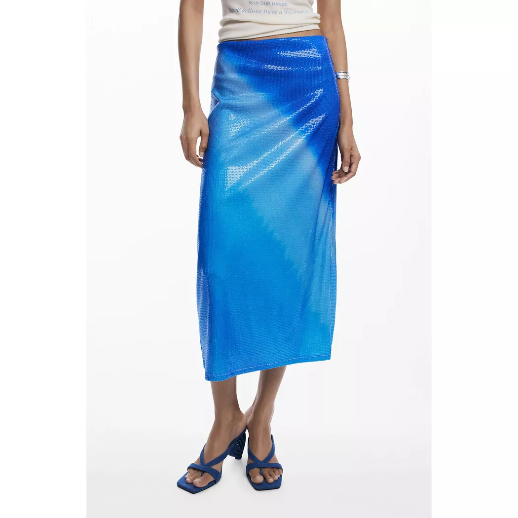 Desigual Débardeur floqué BLUE L female