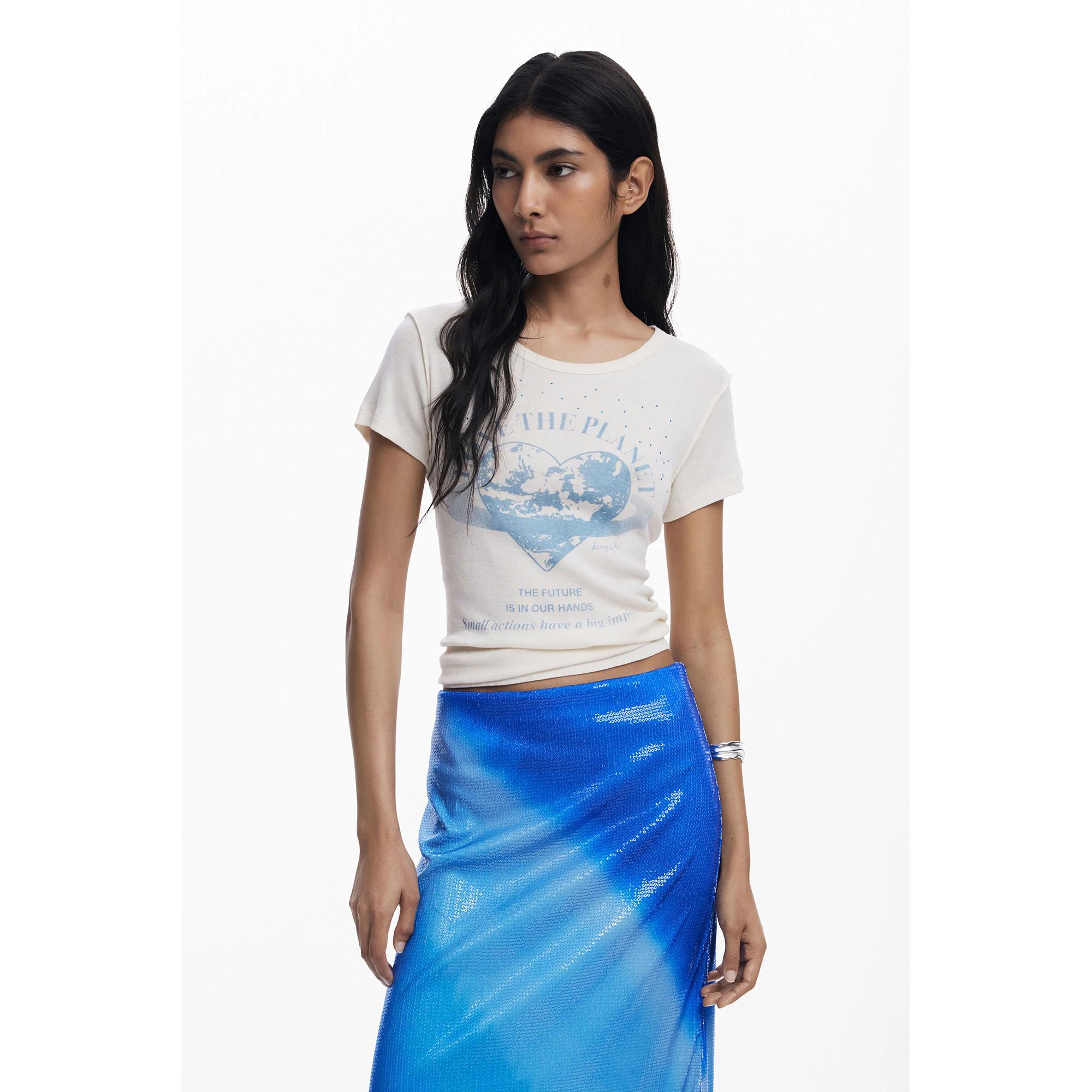 Desigual Midirock Tie-Dye Print  