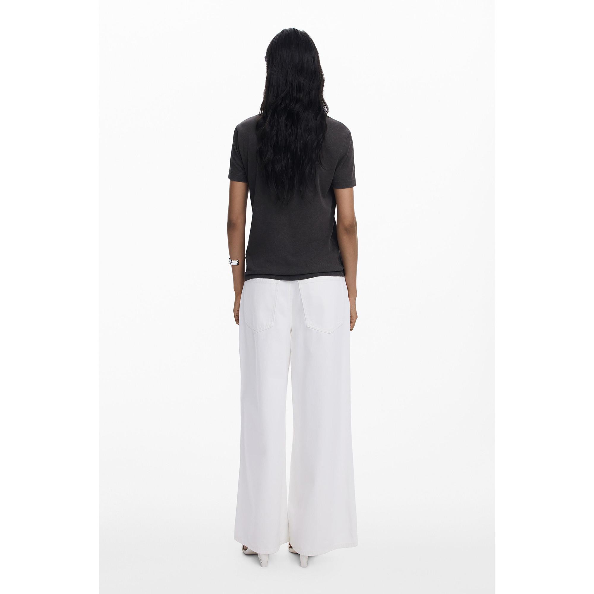 Desigual T-Shirt Broderie Palmier  