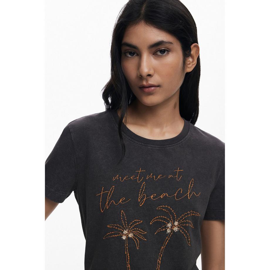 Desigual T-Shirt Palmenprint  