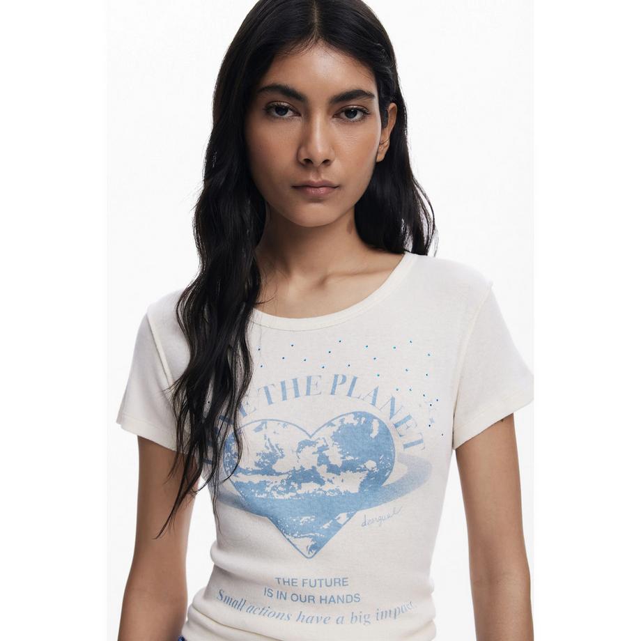 Desigual T-shirt con stampa grafica pianeta  