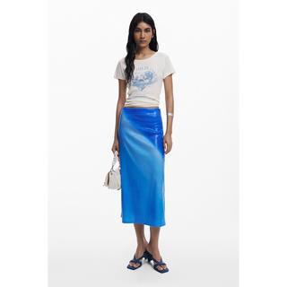 Desigual T-shirt Slim Fit con Stampa Grafica Pianeta  