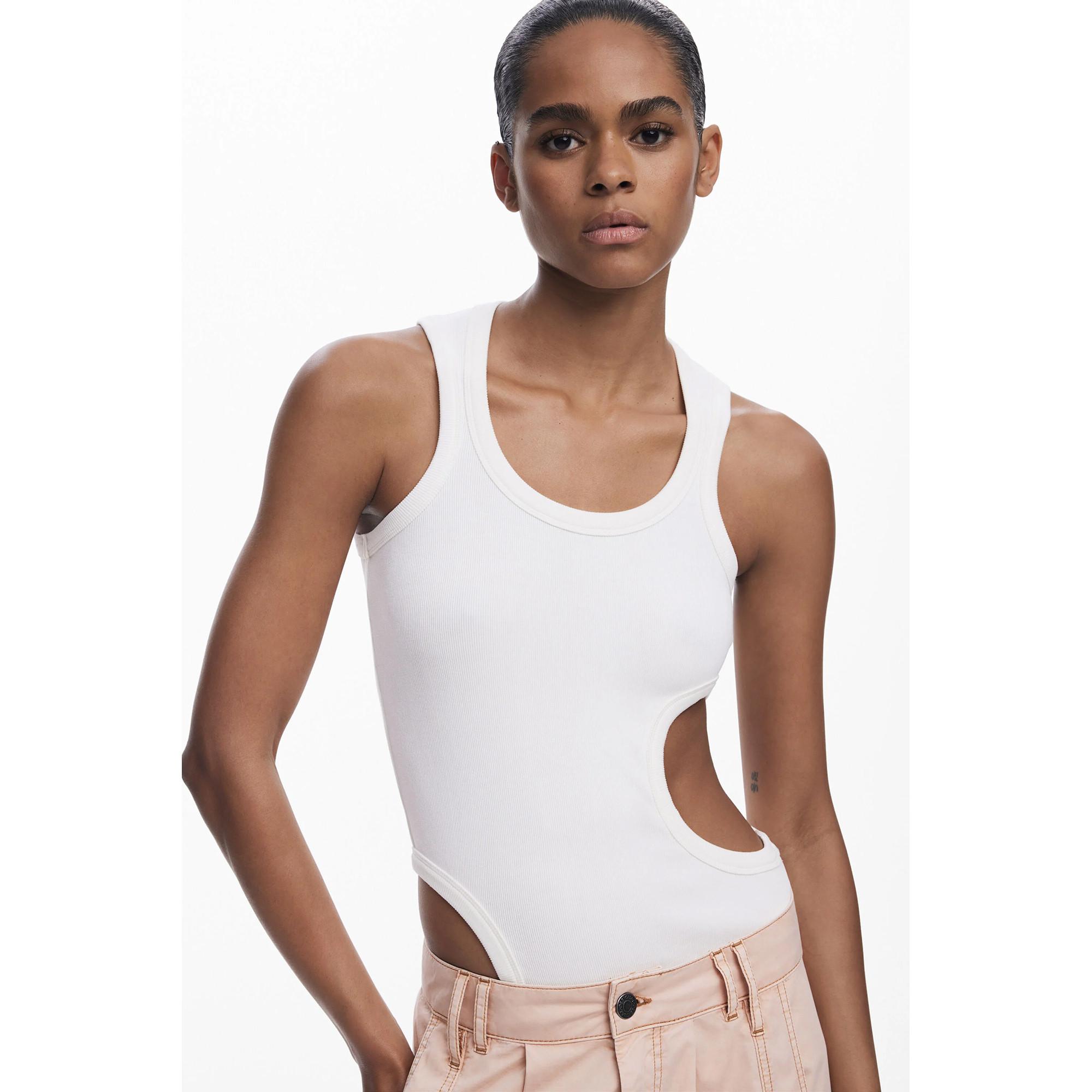 Desigual Schulterfreies Slim Fit Top  