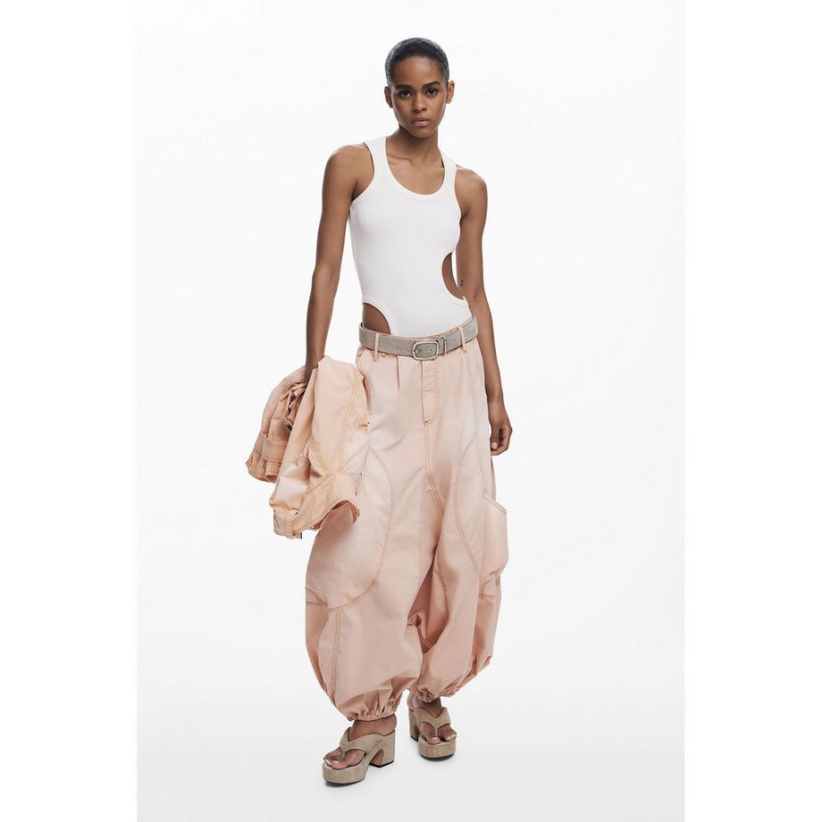 Desigual T-Shirt Slim Fit Cut-Out  