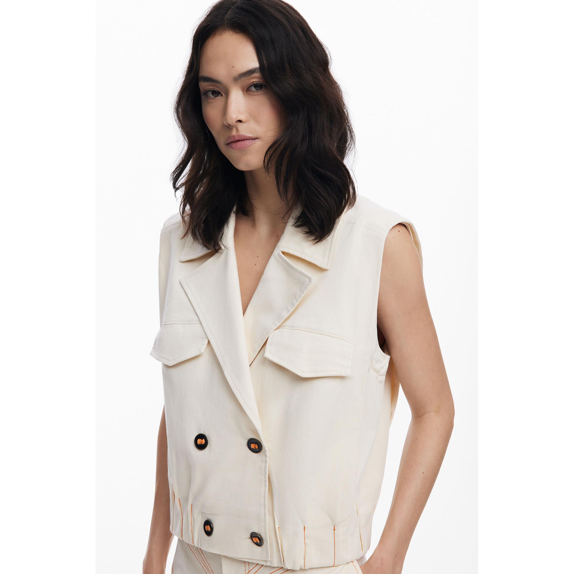 Desigual Giacca Trucker con Maniche Rimovibili  