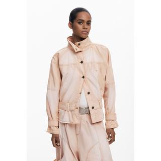 Desigual Giacca di Jeans con Collo Alto  