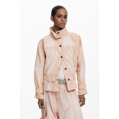 Desigual Giacca di Jeans con Collo Alto  