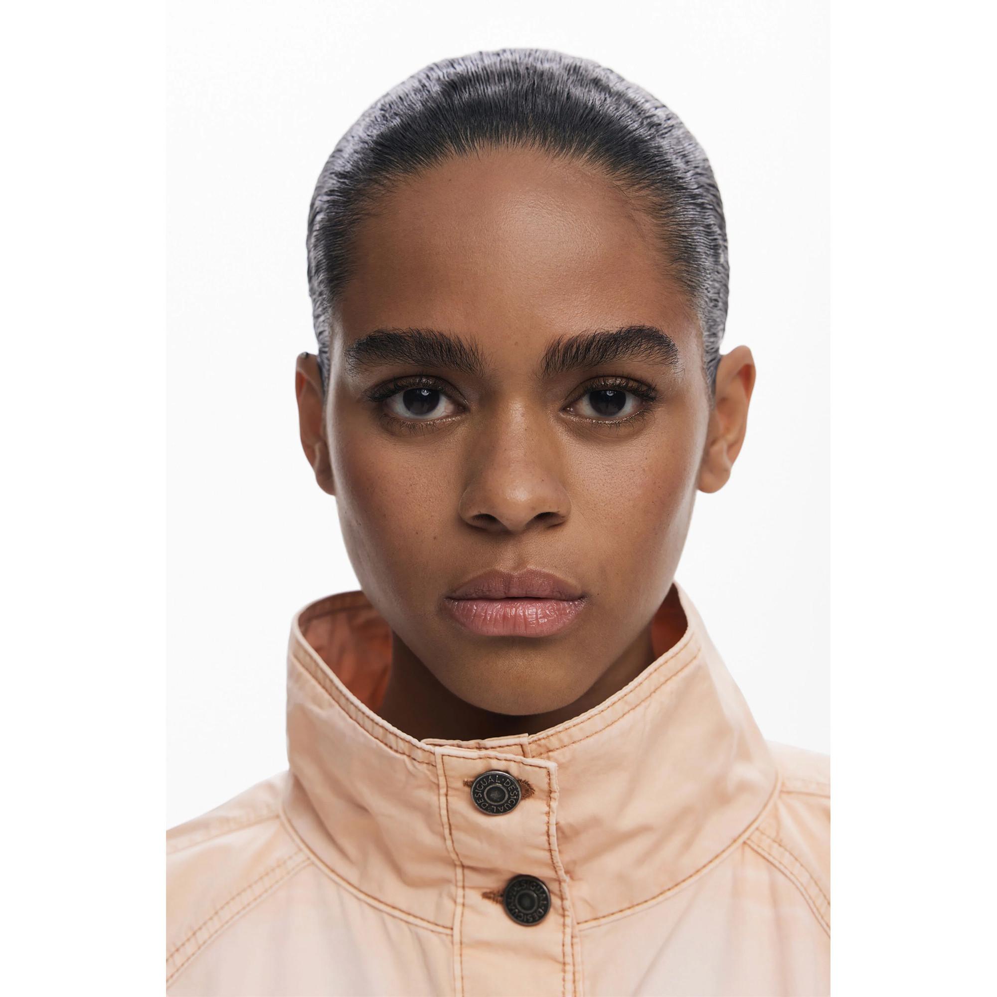 Desigual Giacca di Jeans con Collo Alto  