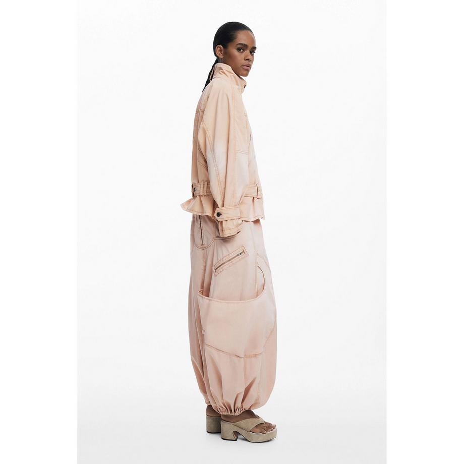 Desigual Hochkragen Knopfleiste Jeansjacke  