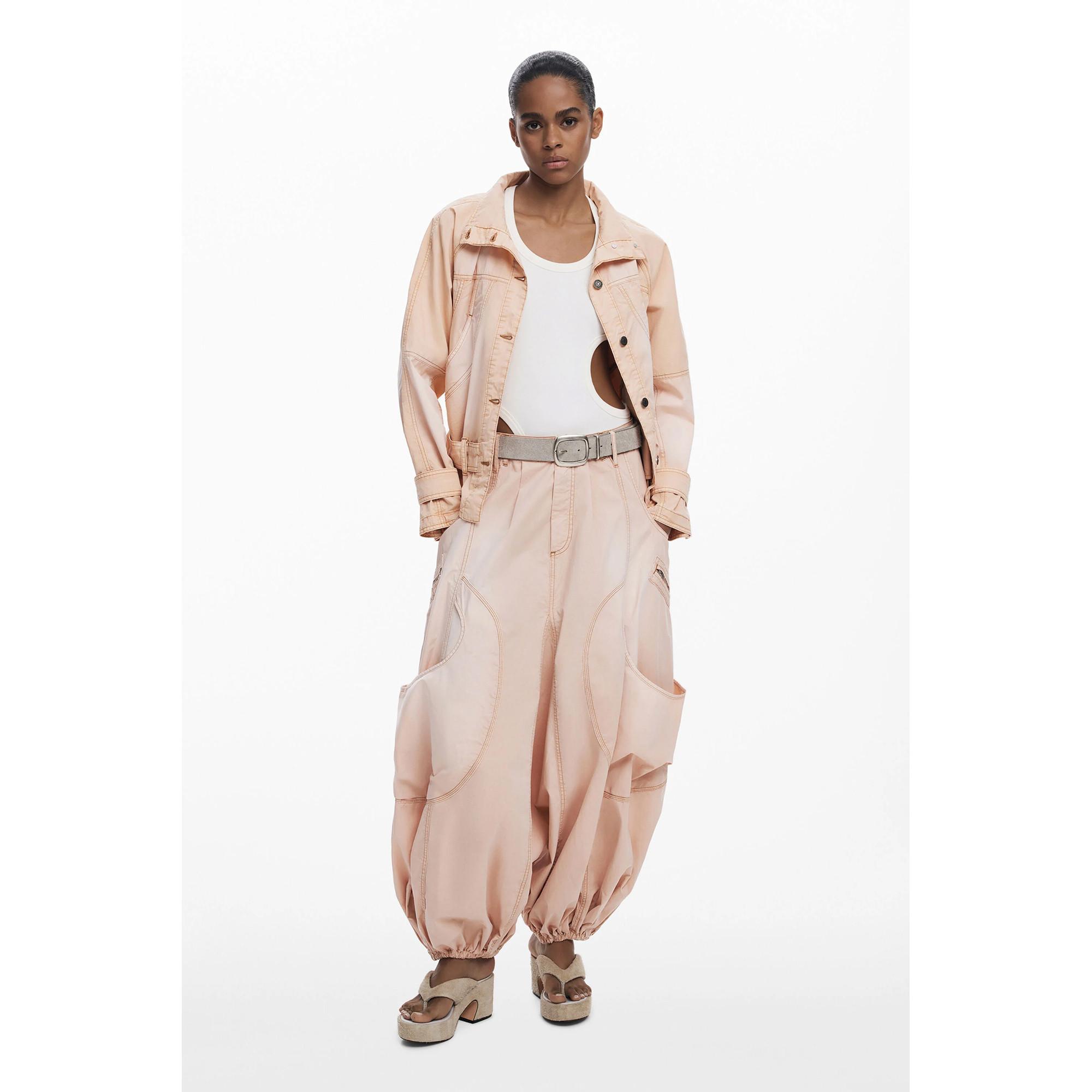 Desigual Giacca di Jeans con Collo Alto  