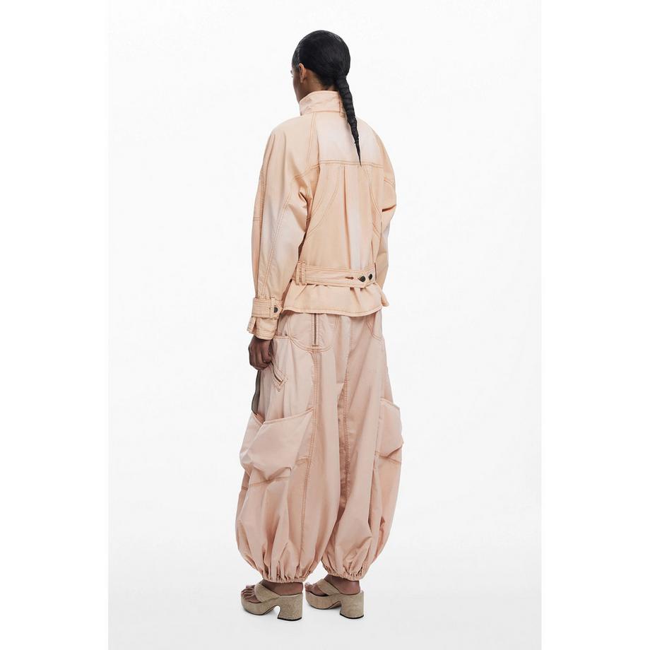 Desigual Hochkragen Knopfleiste Jeansjacke  