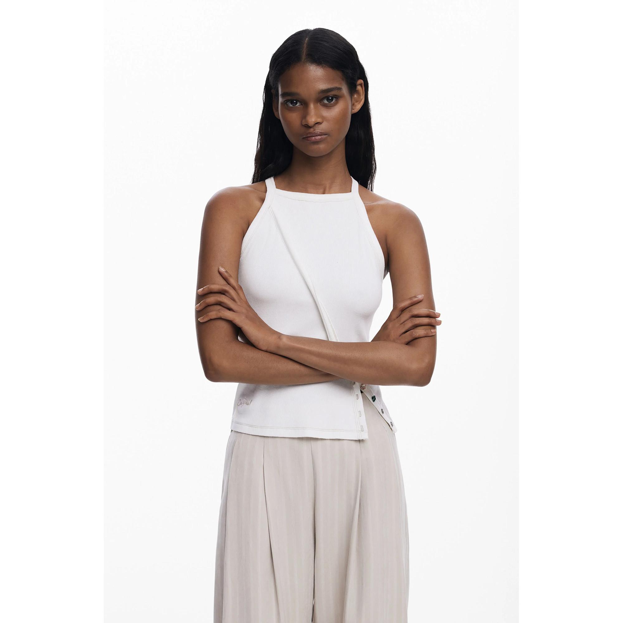 Desigual Bundfalten Straight Leg Hose  