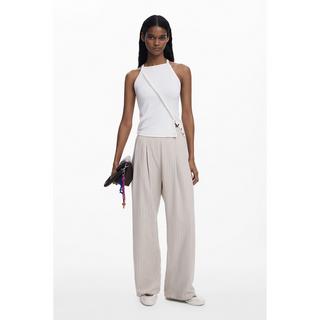 Desigual Bundfalten Straight Leg Hose  