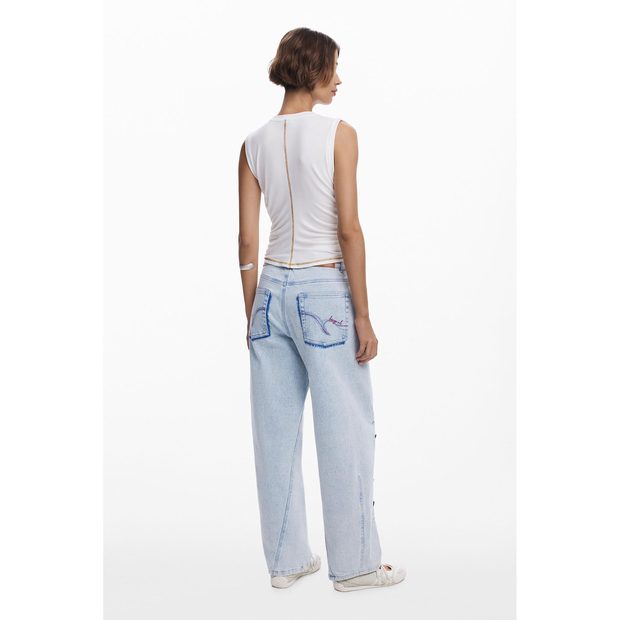 Desigual T-shirt sans manches imprimé tournesol  