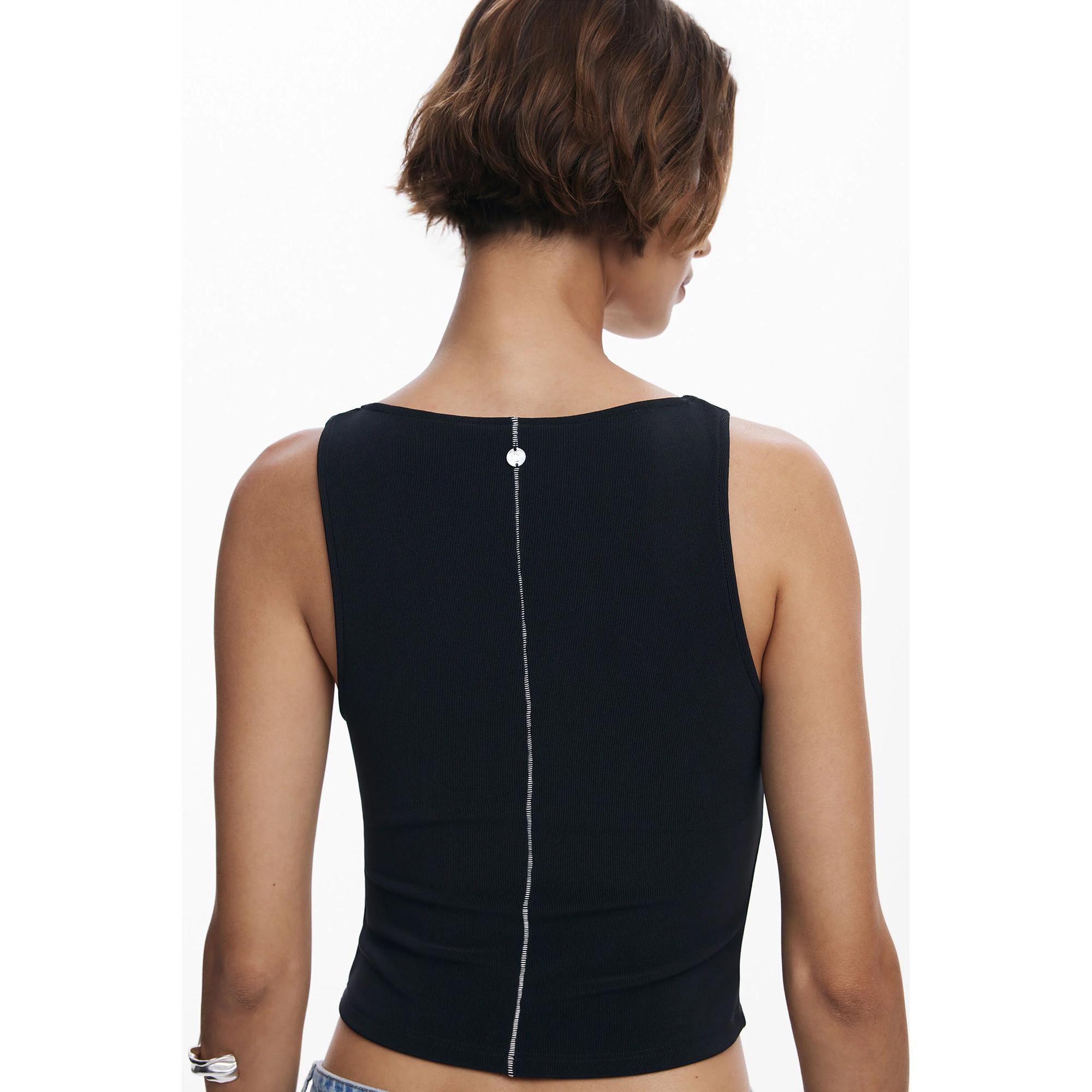 Desigual Quadratischer Ausschnitt Cropped Tanktop  