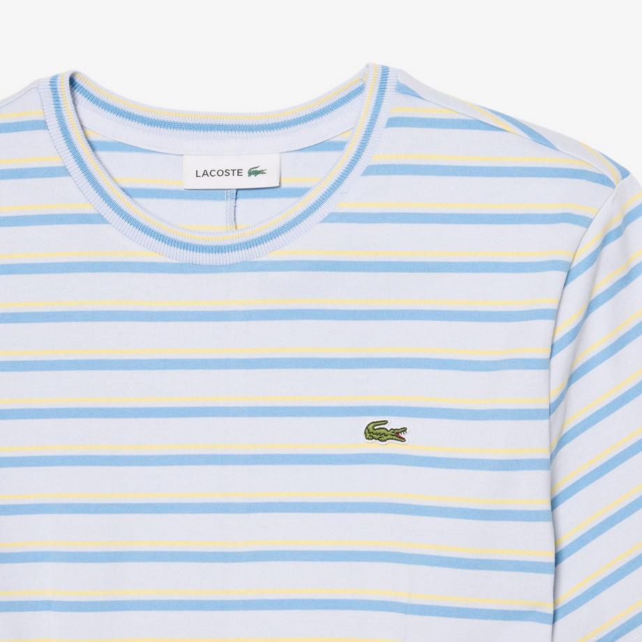 LACOSTE Gestreiftes Kurzarm Mini Kleid  