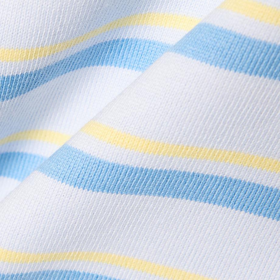 LACOSTE Gestreiftes Kurzarm Mini Kleid  