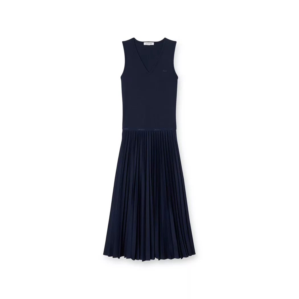 Lacoste - Kleid, für Damen, Marine Größe 34