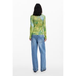 Desigual Aquarell-Print Langarm-Sweatshirt  