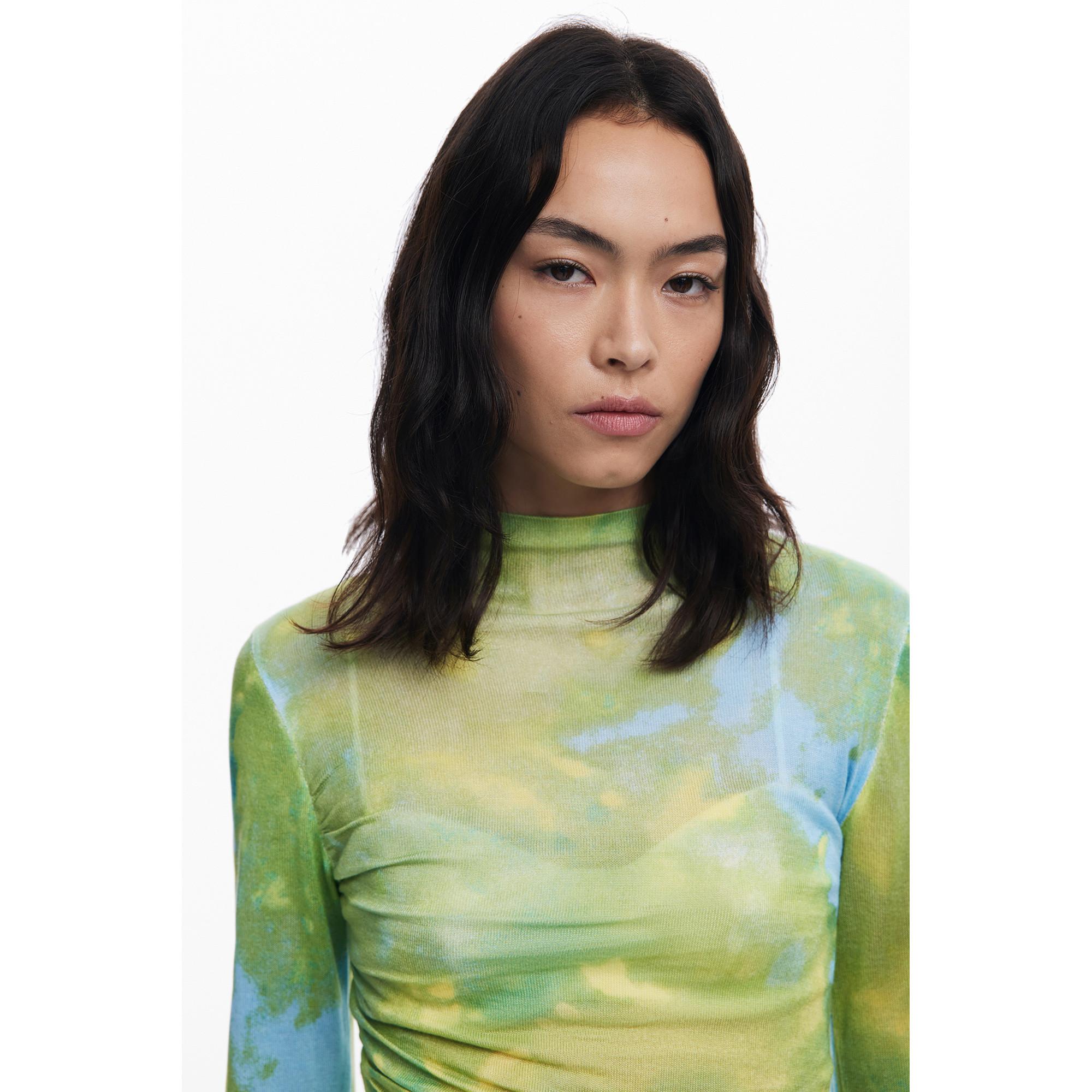 Desigual Aquarell-Print Langarm-Sweatshirt  