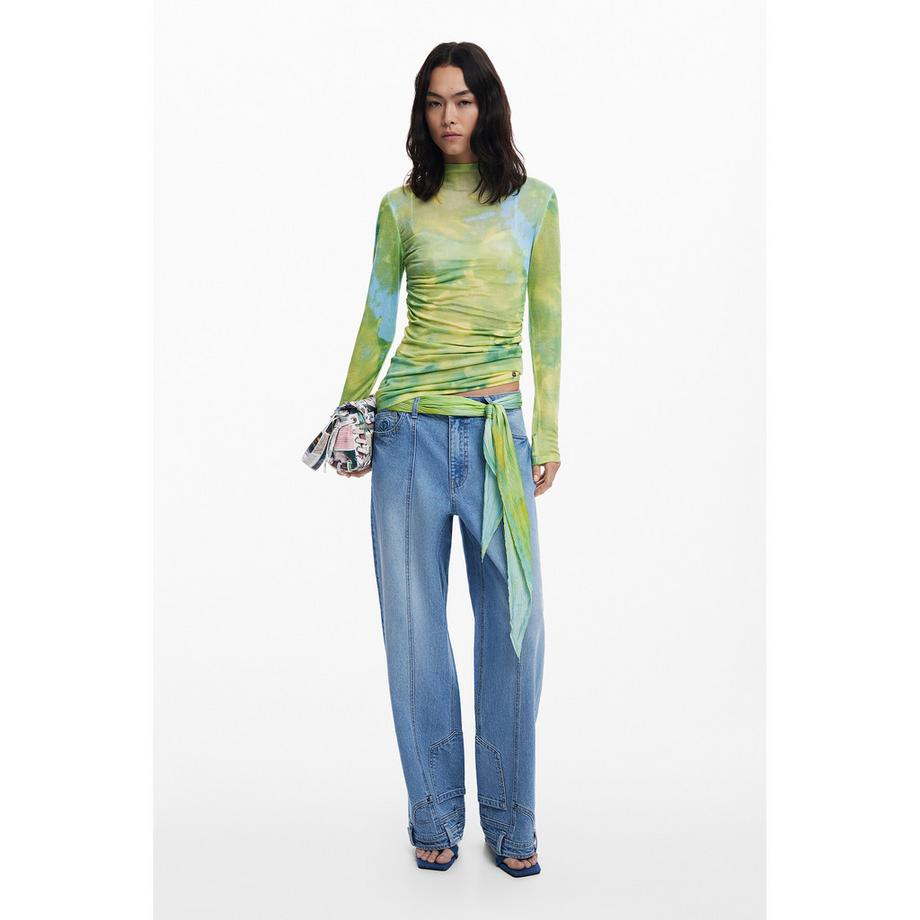 Desigual Sweat-shirt Tie Dye Manches Longues  