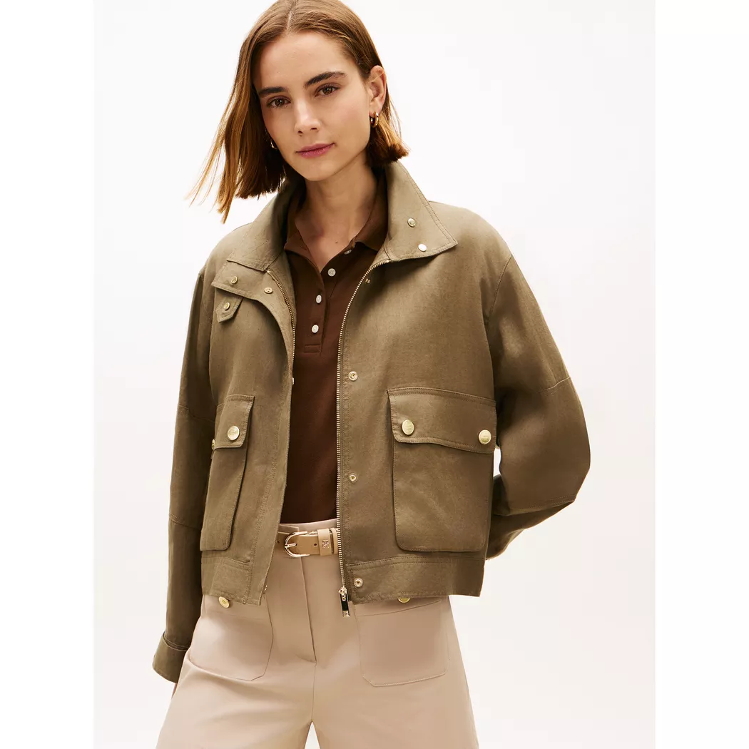 Tommy Hilfiger - Jacke, für Damen, Khaki, Größe L