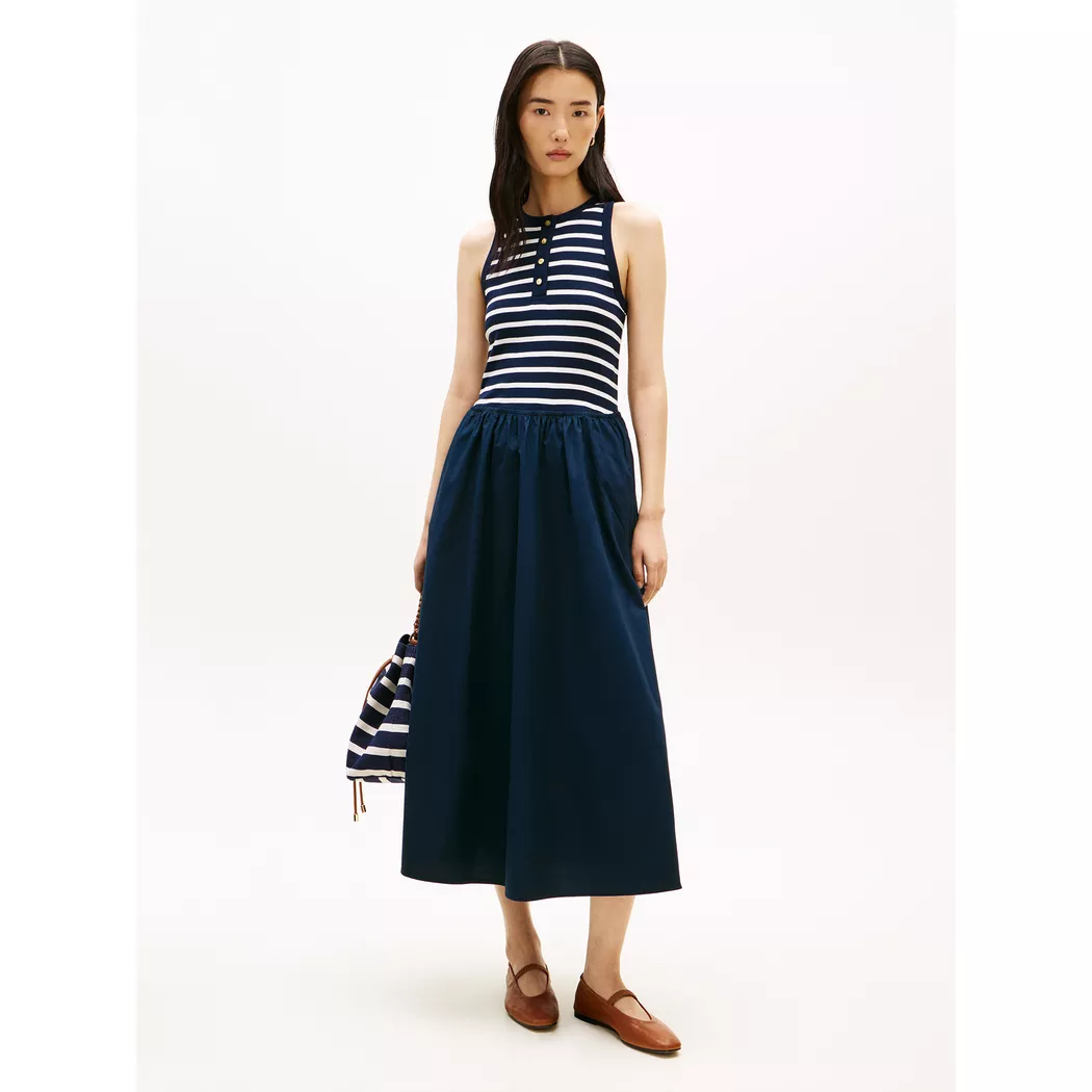 Tommy Hilfiger Midikleid  dunkelblau   L damen